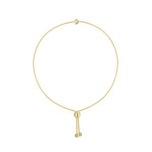 14K Solid Gold Silicone Bead Diamond Bolo Bracelet